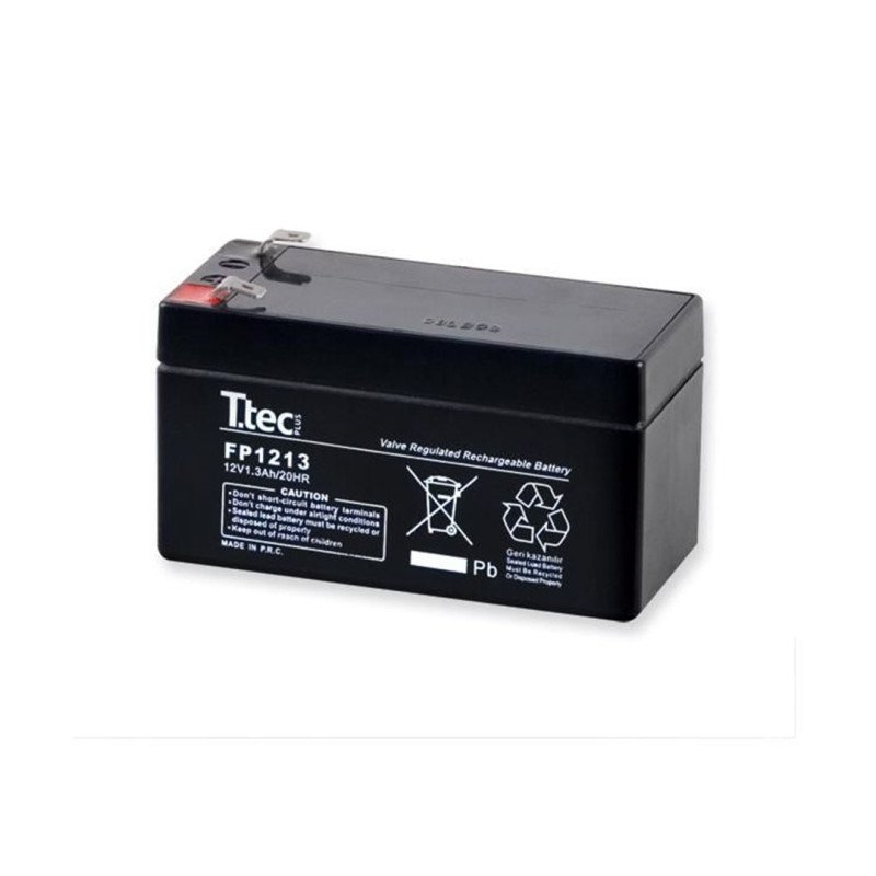 TTEC 12V 1.3Ah Bakımsız Kuru Akü 97x43x52 mm VRLA Akü