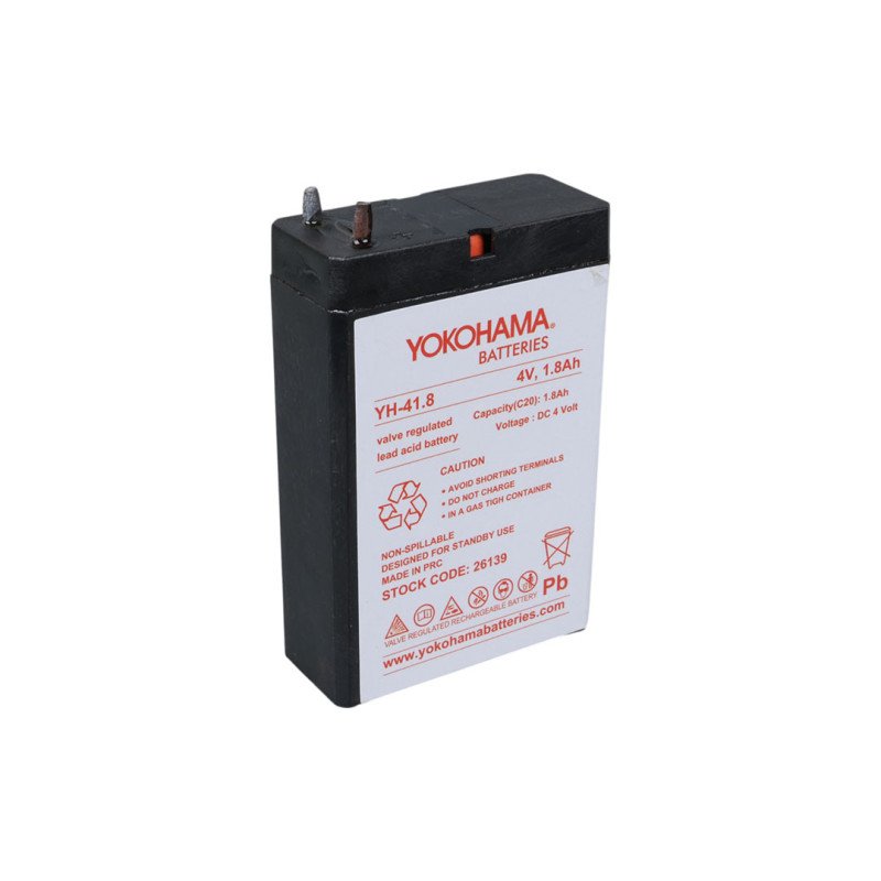 Yokohama YH-41.8 4V 1.8Ah VRLA Kuru Akü Valf Korumalı Bakımsız Akü