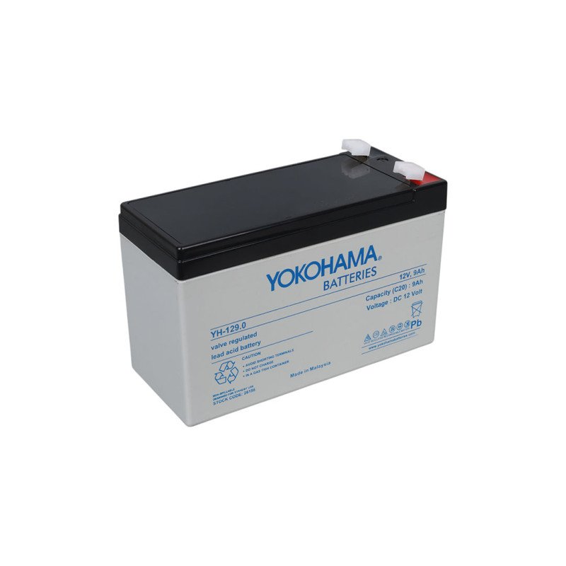 Yokohama YH-129.0 12V 9Ah VRLA Kuru Akü Valf Korumalı Bakımsız Akü