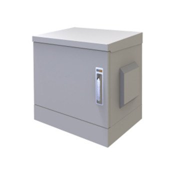 U1078 7U Çift Cidar Dış Ortam Rack Kabinet 600x450mm Beyaz Duvar Tipi Kabin