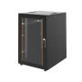 U1205 20U Dikili Tip Rack Kabinet 600x800mm Siyah Network ve Server Kabini