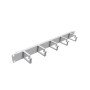 U6001 1U 5 Kancalı Metal Kablo Organizatörü Beyaz Rack Kabinet Organizer
