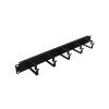 U6002 1U 5 Kancalı Metal Kablo Organizatörü Siyah Rack Kabinet Organizer