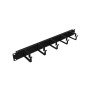 U6002 1U 5 Kancalı Metal Kablo Organizatörü Siyah Rack Kabinet Organizer