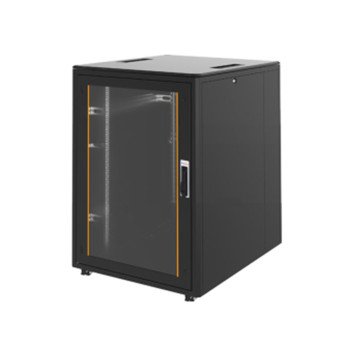 U1165 16U Dikili Tip Rack Kabinet 600x800mm Siyah Network ve Server Kabini