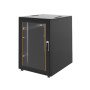 U1165 16U Dikili Tip Rack Kabinet 600x800mm Siyah Network ve Server Kabini