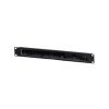 U6006 1U Fırçalı Metal Kablo Organizatörü Siyah Rack Kabinet Organizer