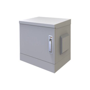U1081 7U Tek Cidar Dış Ortam Rack Kabinet 600x600mm Beyaz Outdoor Kabin