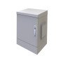 U1169 16U Tek Cidar Dış Ortam Rack Kabinet 600x600mm Beyaz Outdoor Kabin