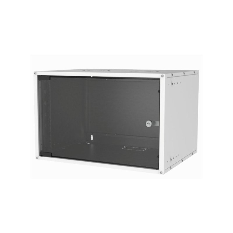 U1082 7U Duvar Tipi Rack Kabinet 600x450mm Demonte Beyaz Network Kabini
