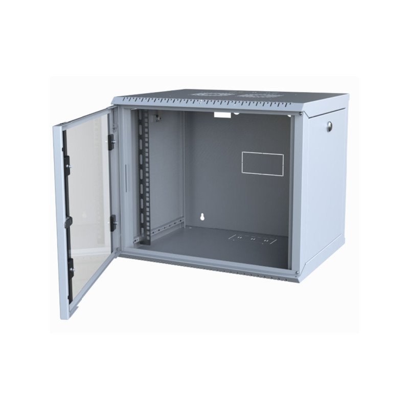 U1104 9U Duvar Tipi Rack Kabinet 600x600mm Demonte Beyaz Network Kabini