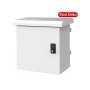 U1609 Çift Cidar Mini MOBESE Kabini 500x500x325mm Termostatlı Fan ve Direk Kelepçesi Dahil