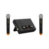 König K-302 EE UHF Çift El Telsiz Mikrofon 2 Kanal Kablosuz Mikrofon Sistemi