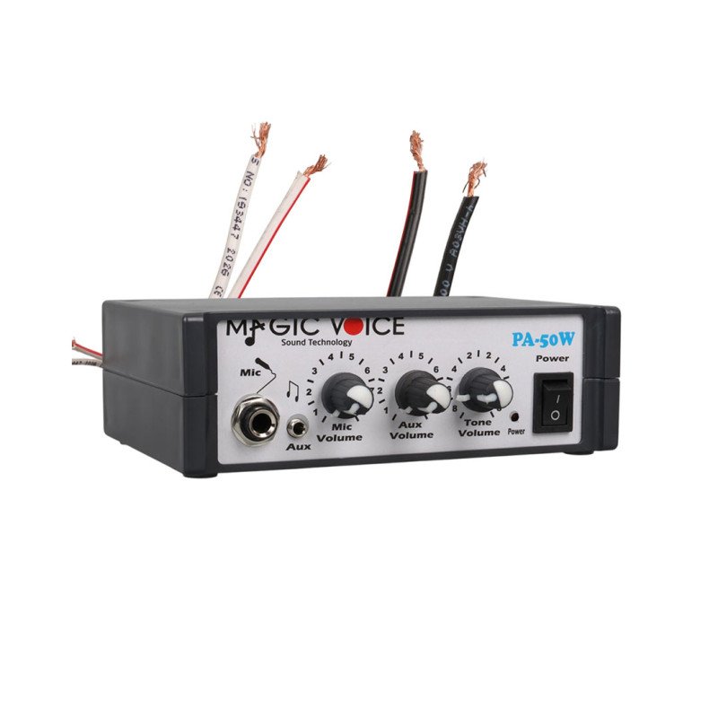 Magicvoice MV-2022 PA-50W 12 Volt 50 Watt Mini Pazarcı Anfisi Taşınabilir Anons Anfisi