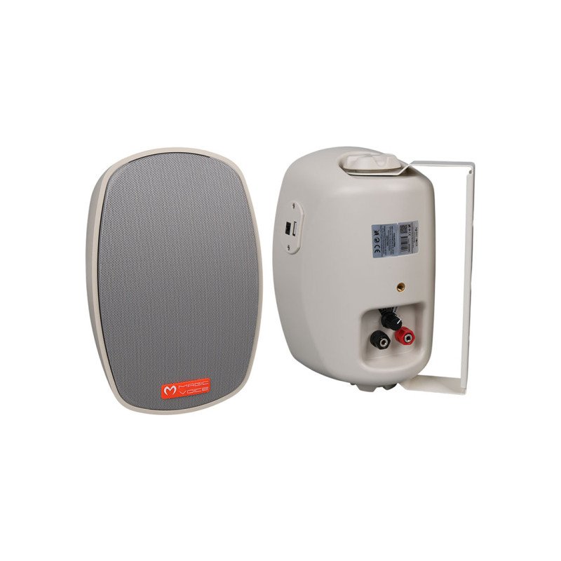 MagicVoice MV-22 20W Hat Trafolu Sütun Hoparlör 2'li Takım Beyaz Komütatörlü