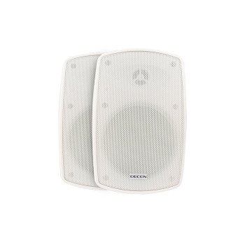 Decon DS-5TW 16W 100V Trafolu Duvar Tipi Hoparlör Beyaz IP65 Takım