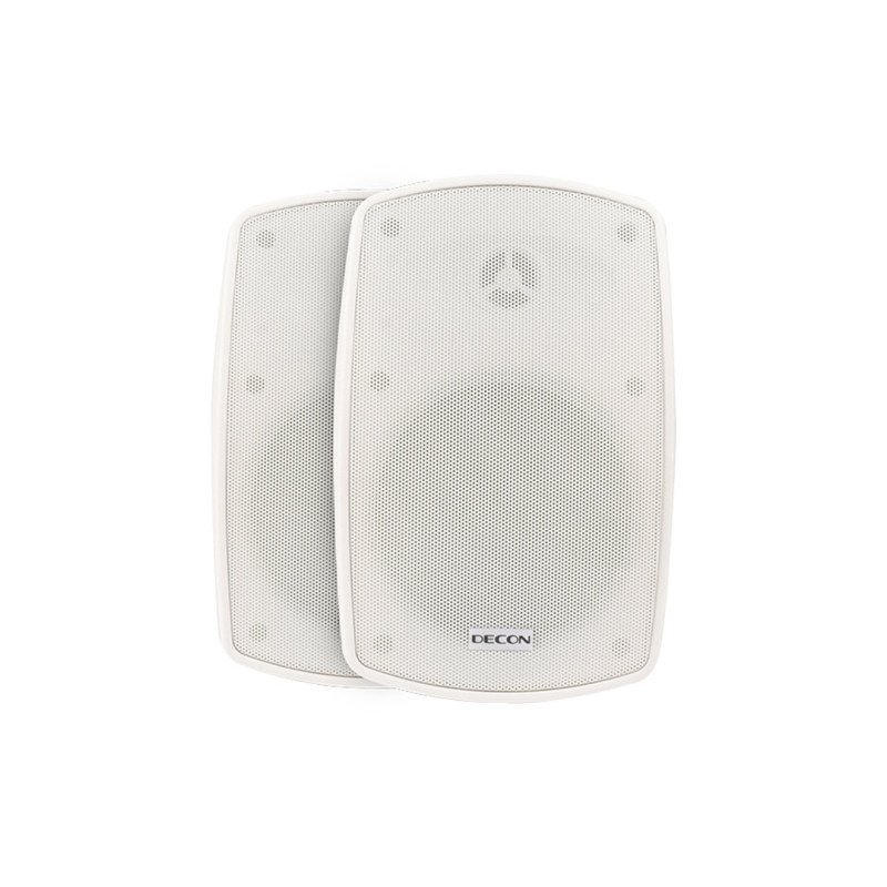 Decon DS-5TW 16W 100V Trafolu Duvar Tipi Hoparlör Beyaz IP65 Takım