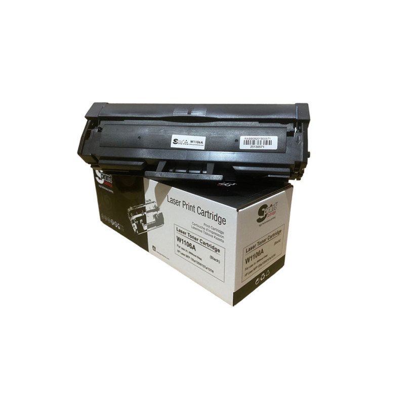 S Print W1106A 106A Çipsiz Muadil Toner 1000 Sayfa HP Laser 107 ve MFP 135 137 Serisi Uyumlu