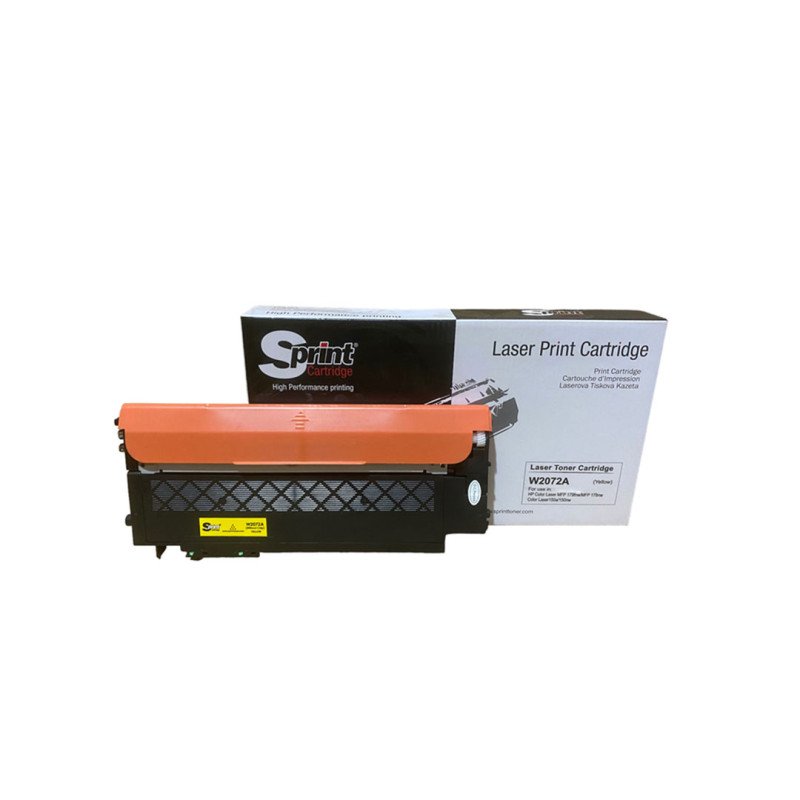 S Print W2072A 117A Sarı Yellow Çipli Muadil Toner 700 Sayfa HP Color LaserJet 150 ve MFP 178 179 Serisi Uyumlu