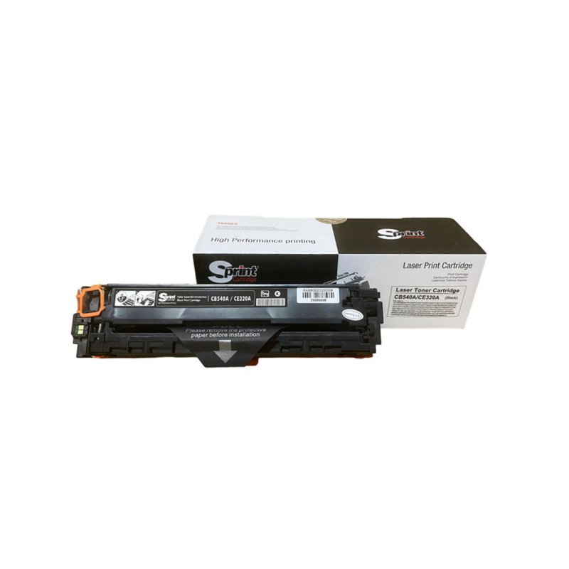S Print CB540A CE320A CRG-716 Siyah Muadil Toner 2200 Sayfa HP 125A 128A ve Canon Yazıcı Uyumlu