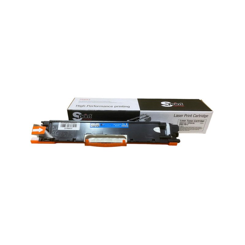 S Print CE311A 126A CF351A 130A CRG-729 Cyan Mavi Muadil Toner 1000 Sayfa HP ve Canon Yazıcı Uyumlu