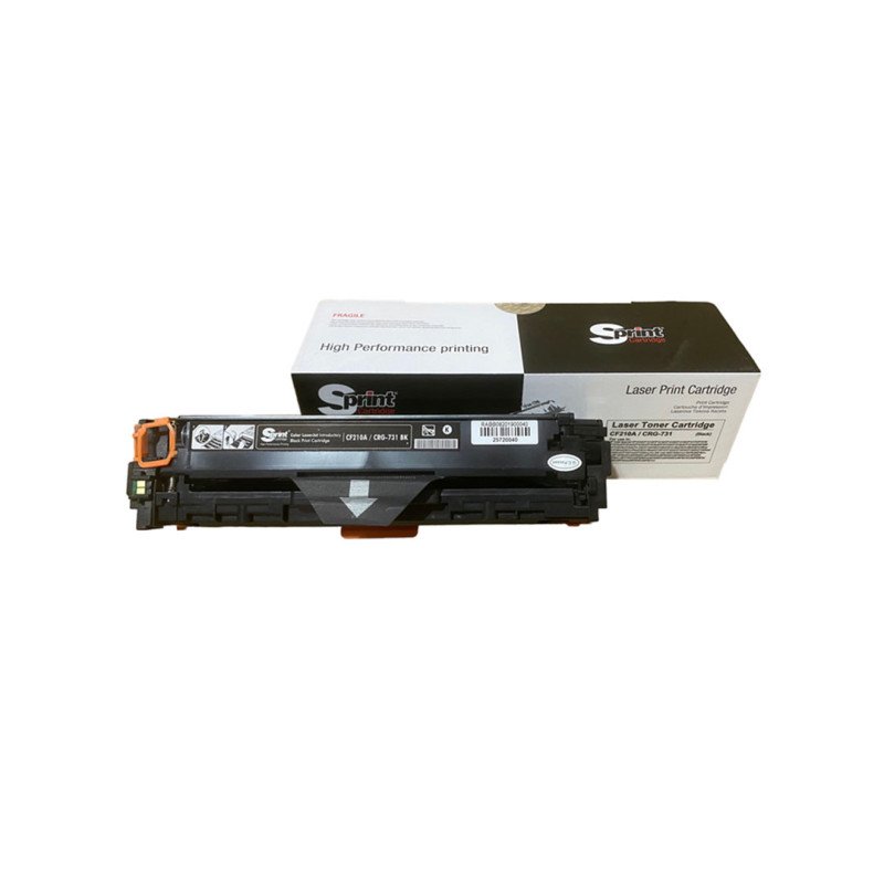 S Print CF210A 131A CRG-731 Siyah Muadil Toner 2200 Sayfa HP ve Canon Yazıcı Uyumlu