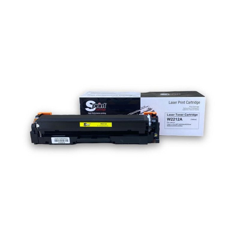 S Print W2212A 207A Sarı Yellow Çipsiz Muadil Toner 1250 Sayfa HP Color LaserJet Pro M255 M282 M283 Uyumlu