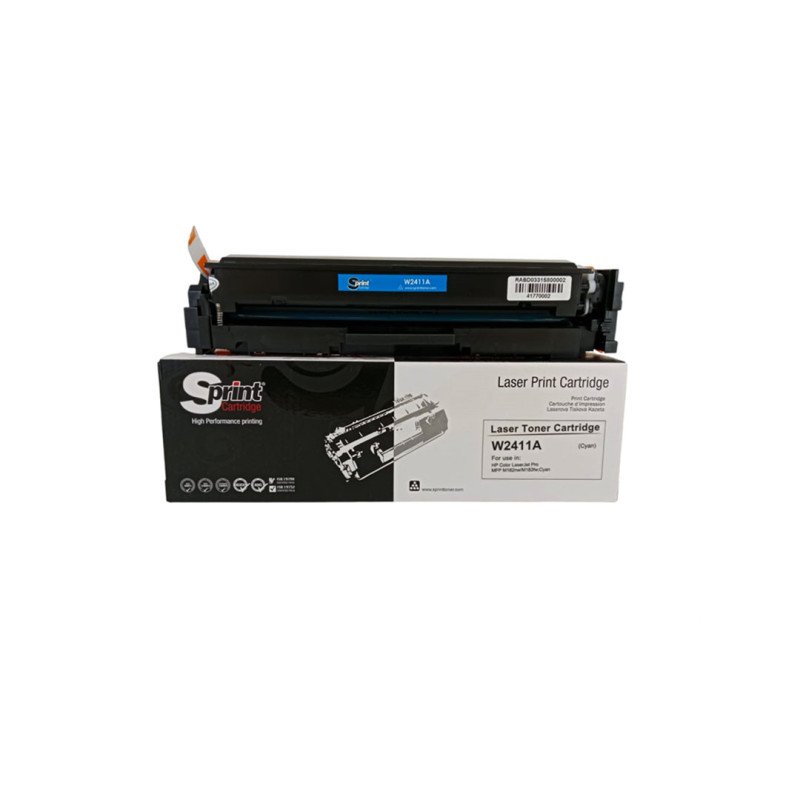 S Print W2411A 216A Cyan Mavi Çipli Muadil Toner 850 Sayfa HP Color LaserJet Pro M155 M182 M183 Uyumlu