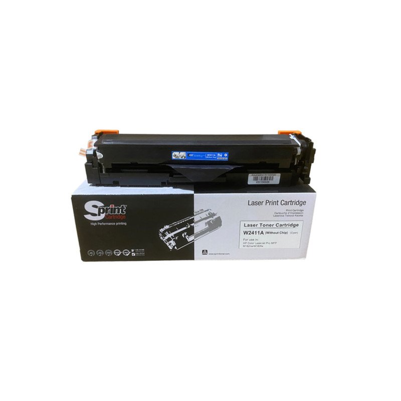 S Print W2411A 216A Cyan Mavi Çipsiz Muadil Toner 850 Sayfa HP Color LaserJet Pro M182nw M183fw Uyumlu
