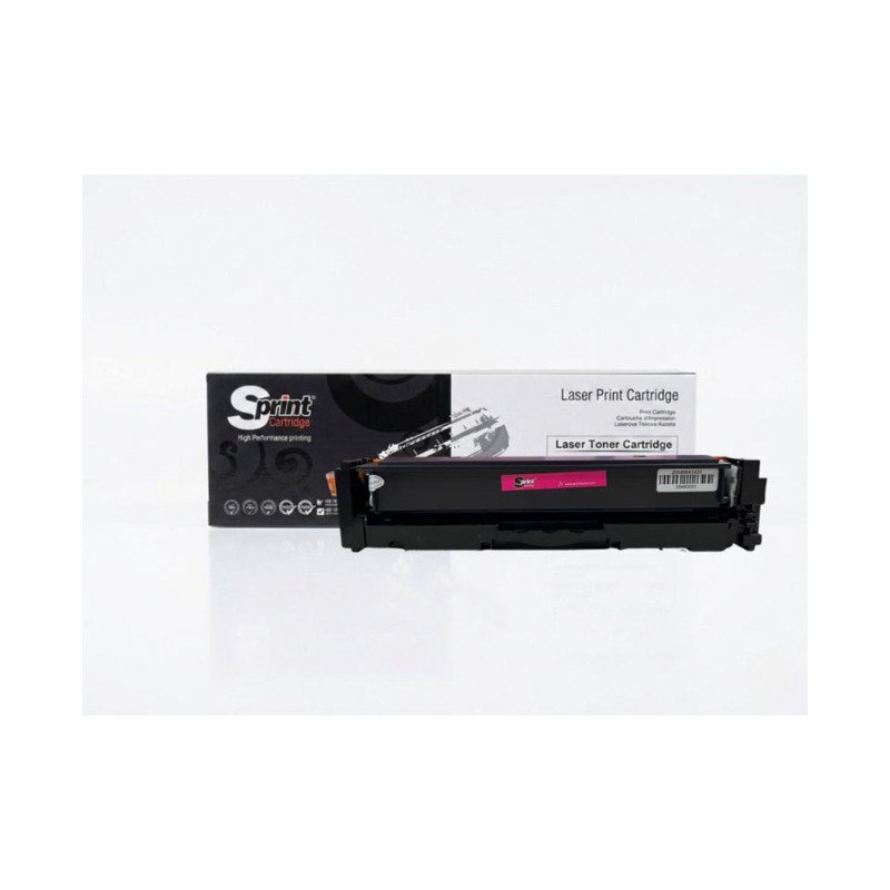 S Print W2223X 222X CRG-075H Magenta Kırmızı Çipsiz Muadil Toner 2500 Sayfa HP 3201 3204 3303 Canon MF662Cdw Uyumlu