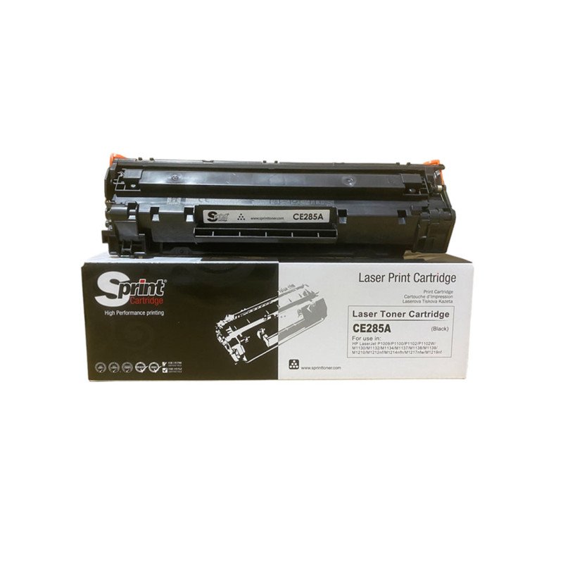 S Print CE285A CRG-725 Siyah Muadil Toner 1600 Sayfa HP LaserJet P1102 M1212nf Canon LBP6000 MF3010 Uyumlu