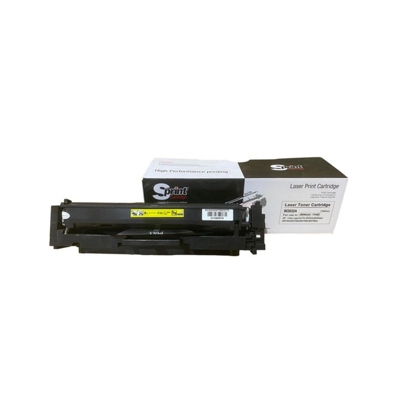 S Print W2032A 415A CRG-055 Yellow Muadil Toner Çipsiz 2.100 Sayfa HP Color LaserJet Pro ve Canon i-SENSYS Uyumlu