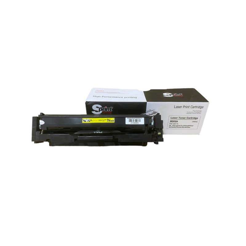 S Print W2032A 415A Yellow Muadil Toner Çipli 2.100 Sayfa HP Color LaserJet Pro M454 M479 Uyumlu