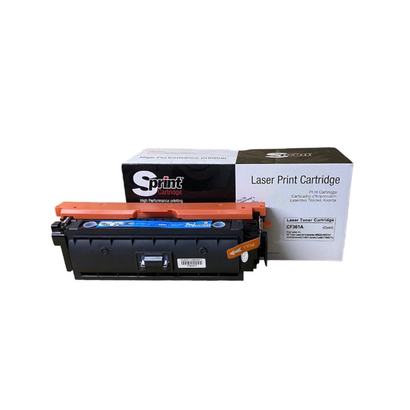 S Print CF361A 508A CRG-040 Cyan Muadil Toner 5.400 Sayfa HP Color LaserJet M552 M553 M577 ve Canon i-SENSYS Uyumlu