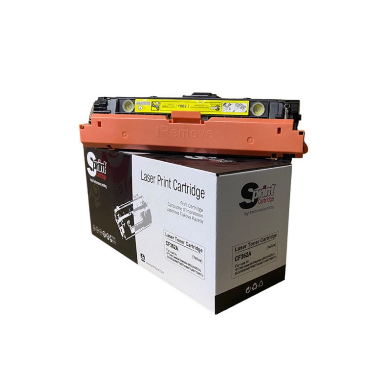 S Print CF362A 508A CRG-040 Yellow Muadil Toner 5.000 Sayfa HP Color LaserJet M552 M553 M577 ve Canon i-SENSYS Uyumlu