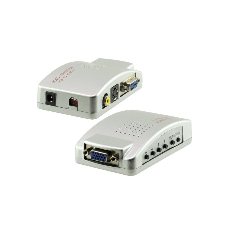 Powermaster PM-1963 VGA to AV BNC S-Video Görüntü Çevirici Dönüştürücü