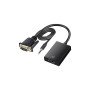 Fully G-537K VGA to HDMI Ses Girişli Dönüştürücü Adaptör Full HD 1080P