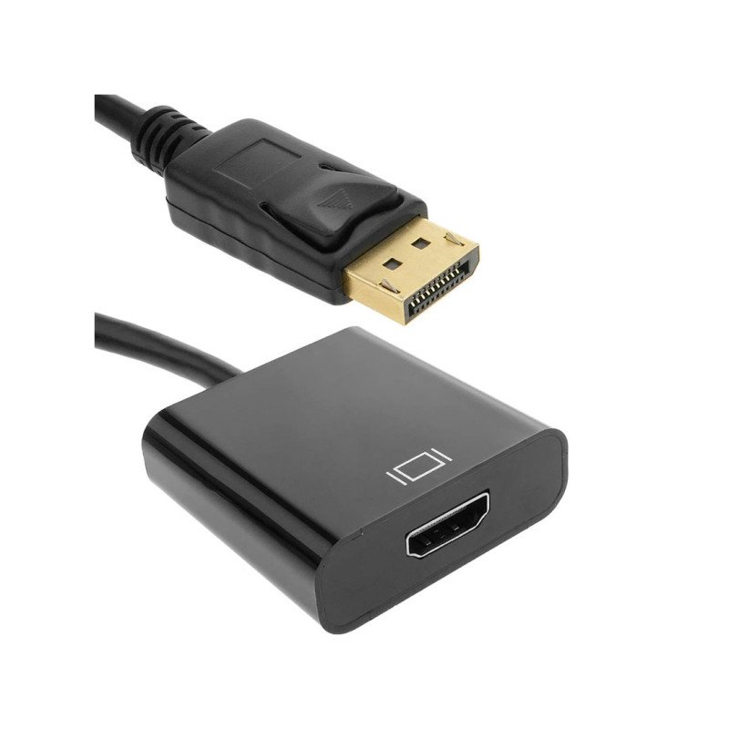 Powermaster PM-34219 DisplayPort Erkek to HDMI Dişi Çevirici Adaptör Kablo 10cm Full HD