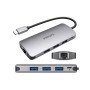 Philips SWR1607H/93 USB-C 5'i 1 Arada Hub RJ45 Ethernet ve 3 Port USB 3.0 Çoklayıcı