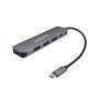 Philips SWR1607K/93 USB-C 5'i 1 Arada Hub Çoklayıcı 4 Port USB 3.0 60W PD Hızlı Şarj