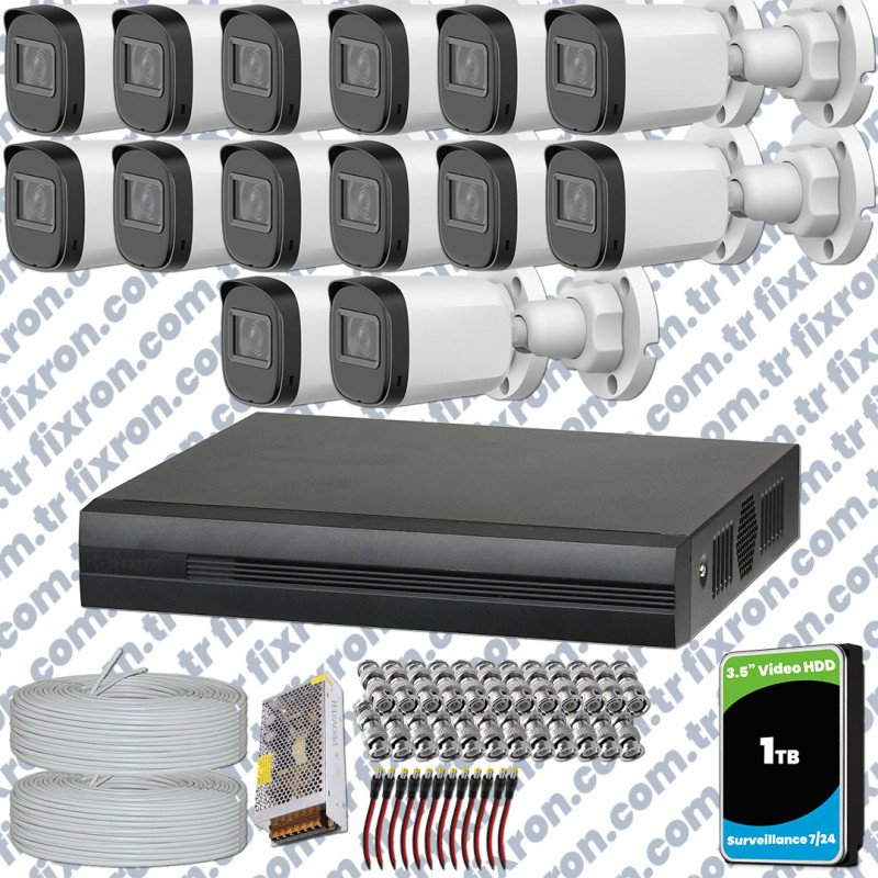 Dahua Full HD 14 Kameralı Güvenlik Kamerası + 1TB HDD