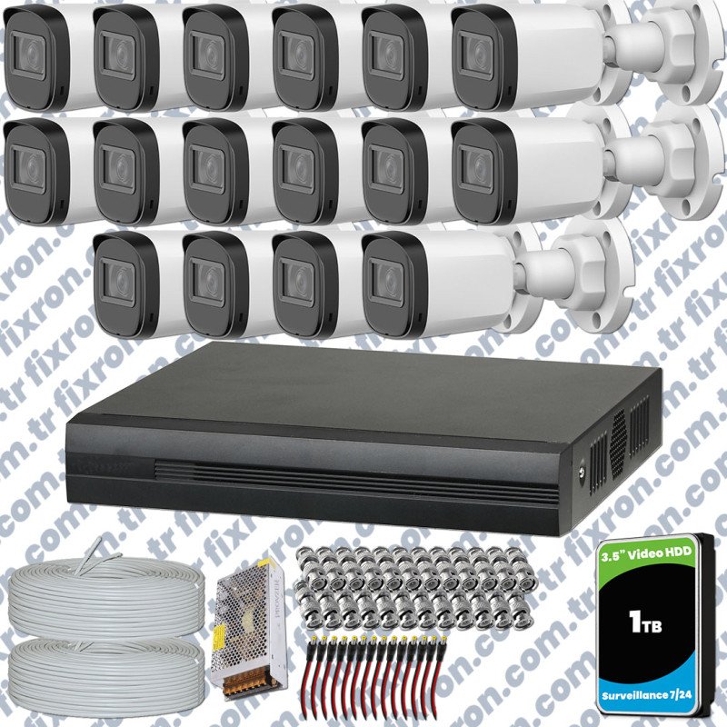 Dahua Full HD 16 Kameralı Güvenlik Kamerası + 1TB HDD