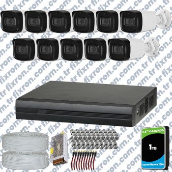 Dahua 11 Kameralı Full HD 40 Metre Gece Görüşlü Güvenlik Kamerası