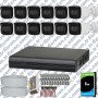 Dahua 12 Kameralı Full HD 40 Metre Gece Görüşlü Güvenlik Kamerası