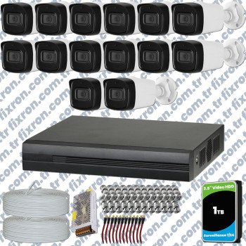 Dahua 14 Kameralı Full HD 40 Metre Gece Görüşlü Güvenlik Kamerası