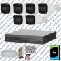 Dahua 6 Kameralı Full HD 40 Metre Gece Görüşlü Güvenlik Kamerası