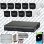 Dahua 9 Kameralı Full HD 40 Metre Gece Görüşlü Güvenlik Kamerası