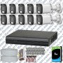 Dahua 12 Kameralı Full HD Fullcolor Mikrofonlu Güvenlik Kamerası