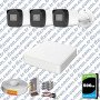 Hikvision 3 Kameralı Full HD Geniş Açı Güvenlik Kamerası 500GB Olay Anında bildirim