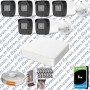 Hikvision 6 Kameralı Full HD Geniş Açı Güvenlik Kamerası 1TB Olay Anında bildirim